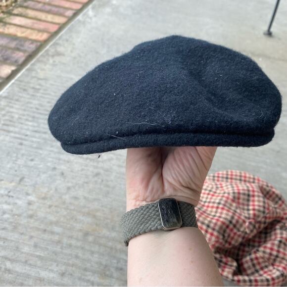 Lot of 2 paperboy hats docker black and red and tan plaid Burton hat vintage - Picture 7 of 12